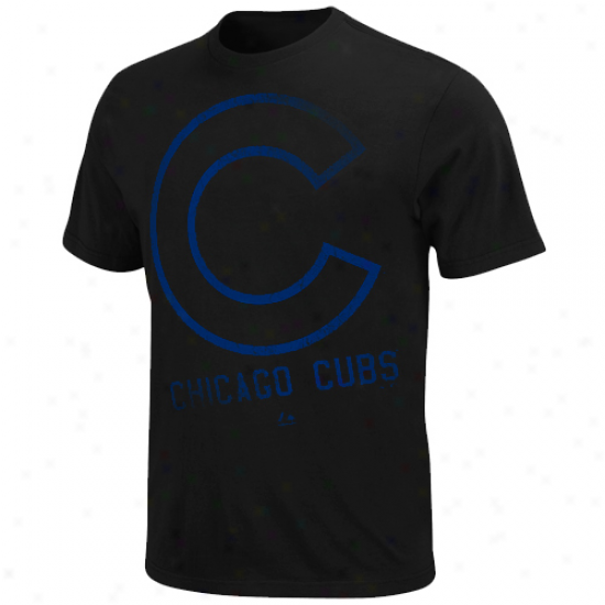 Majestic Chicago Cubs Winning Sign T-shirt - Black