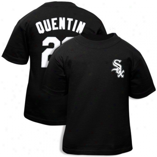 Majestic Chicago White Sox #20 Carlos Qjentin Infant Black Player T-shirt