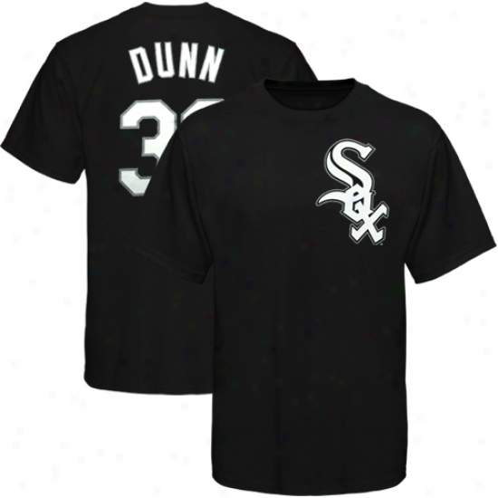 Splendid Chicago Happy Sox #32 Adam Dunn Black Player T-shirt