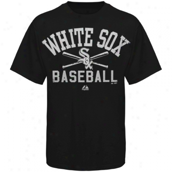 Majestic Chicago White Sox Athletic City Modern Become T-syirt - Black