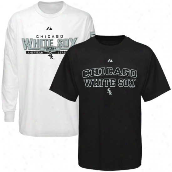 Majestic Chicago White Sox Black-white Package T-shirt Combo Set