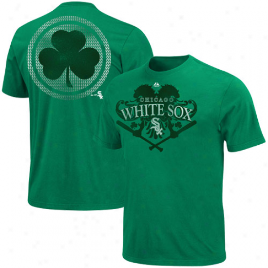 Majestic Chicago White Sox Celtic Catch T-shirt - Green