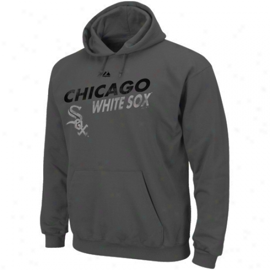 Majestic Chicago White Sox Charcoal Arbitrator Call Pullover Hoodie Sweatshirt