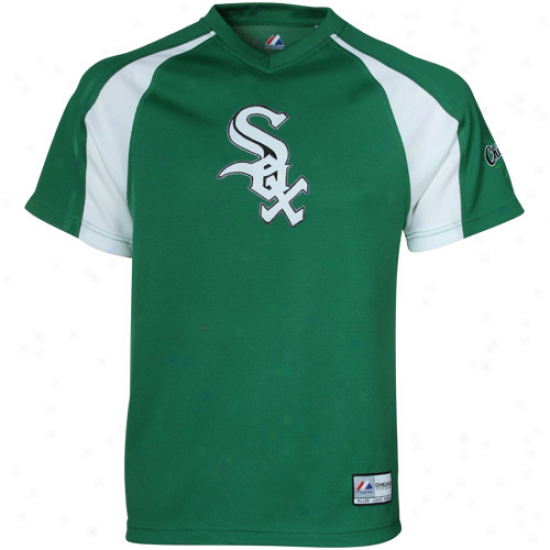 Majestic Chicago White Sox Crusader Pullover Jersey - Kelly Green