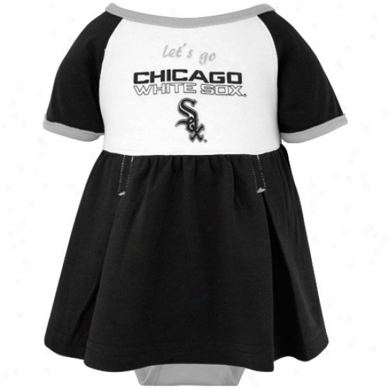 Majestic Chicago White Sox Infant Girls Tri-color Creeper Dress