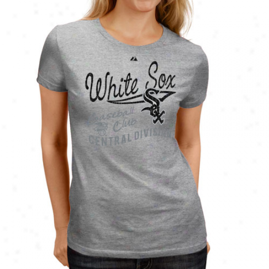 Majestic Chicago White Sox Ladies Ash Firestorm T-shirt