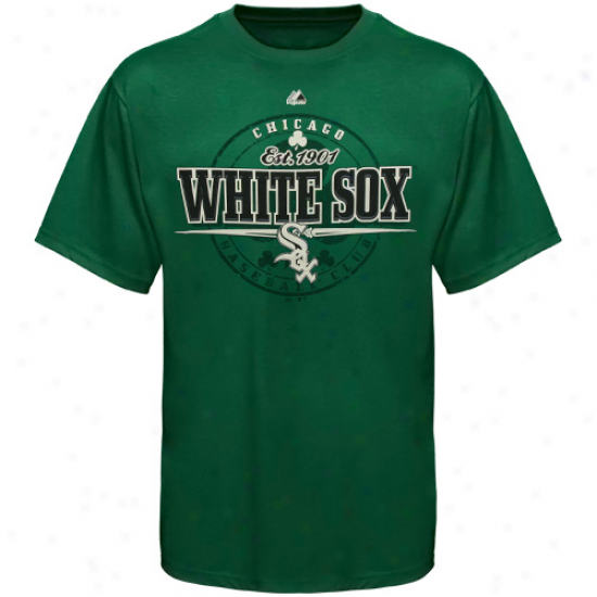 Majestic Chicago White Sox Luck Of Ours T-shirt - Green