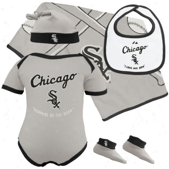 Majestiv Chicago White Sox Newborn Grzy Rookie Of The Year 5-piece Box Set