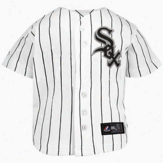 Majestic Chicago Of a ~ color Sox Preschool Replica Jersey - Whtie