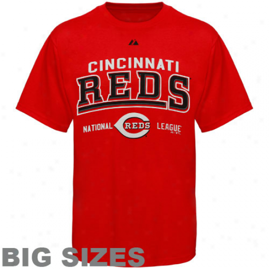 Majestic Cincinnati Reds Mini Tee Big Sizes T-shirt - Red