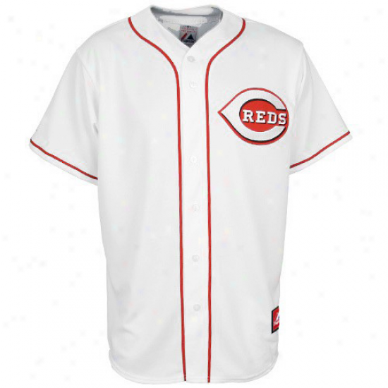 Majestic Cincinnati Reds Youth Replica Jersey-shite