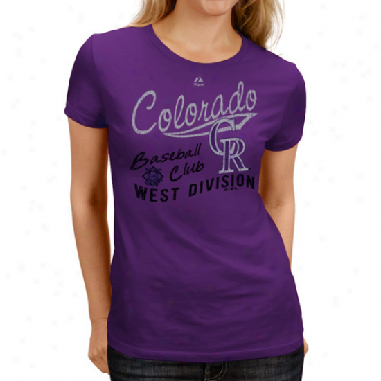 Splendid Colorado Rockies Ladies Purple Firestorm T-shirt