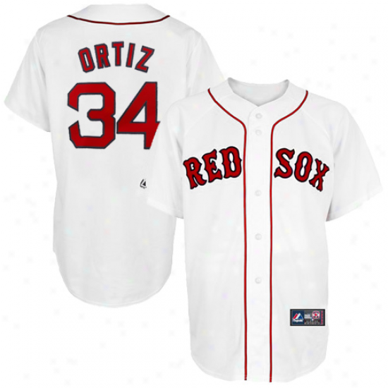 August David Ortiz Boston Red Sox Toddler Replica Jeersey - White