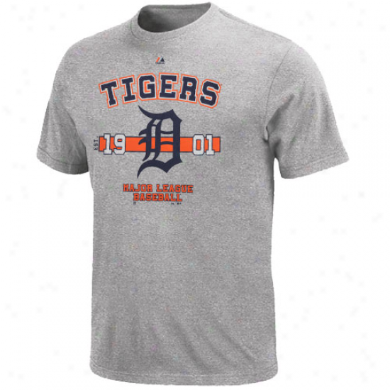 Mahestic Detroit Tigers Opening Series T-shirt - Ash