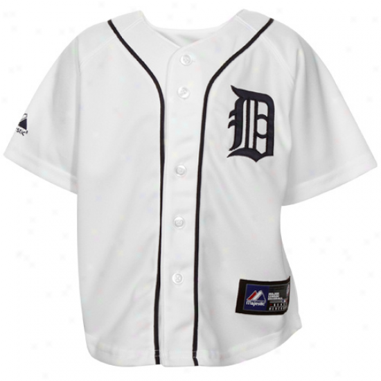 Majestic Detroit Tigers Toddler Replica Jerey - White