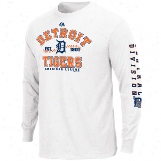 Majestic Detroit Tigers Happy Dial It Up Long Sleeve T-shirt