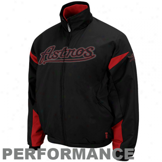 Majestic Houston Aetros Black Therma Base Triple Peak Premier Full Zip Jacket