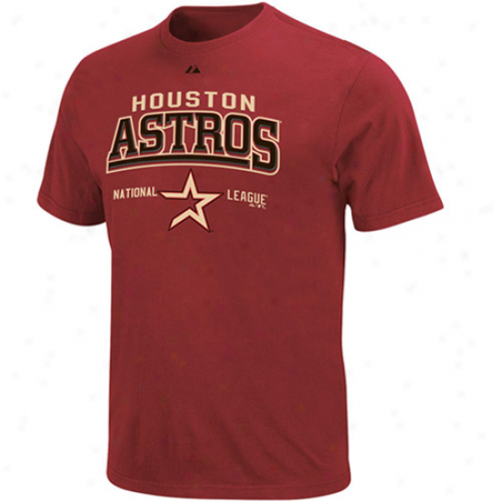 Majestic Houston Astros Brick Red Built Legacy T-shirt
