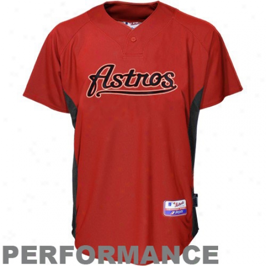 Majestic Houston Astros Maroon Batting Practic Baseball Jersey