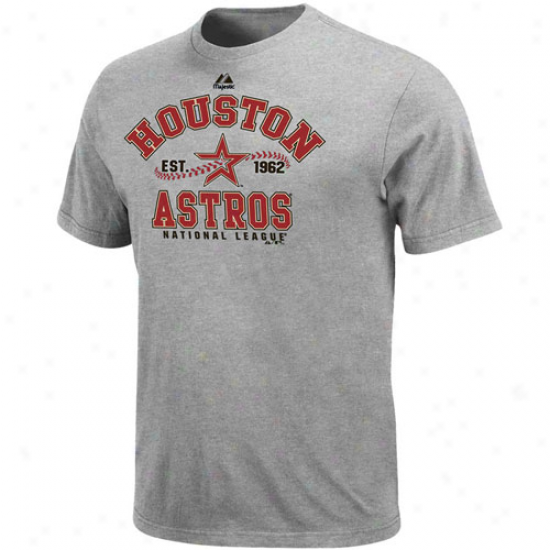 Majestic Houston Astros Youth Ash Dial It Up T-shirt