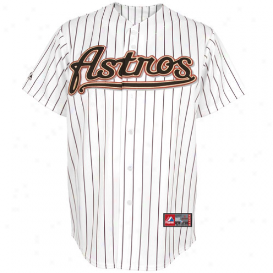 Majestic Houston Astros Youth Replica Jersey - White Pinstripe