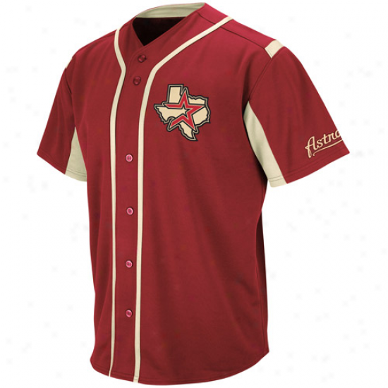 Majestic Houston Astros Youth Wind-up Jersey - Brick Red