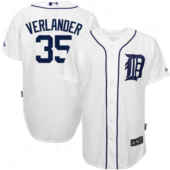 Majestic Justin Verlander Detroit Tigers  Replica Jersey - Of a ~ color