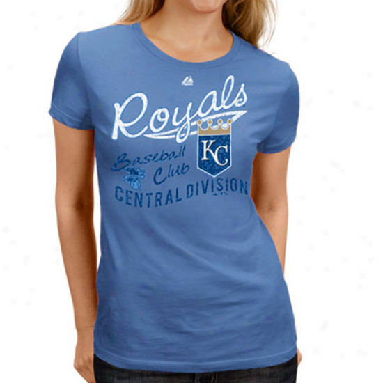 Majestic Kansas City Royals Ladies Light Blue Firestorm T-shirt