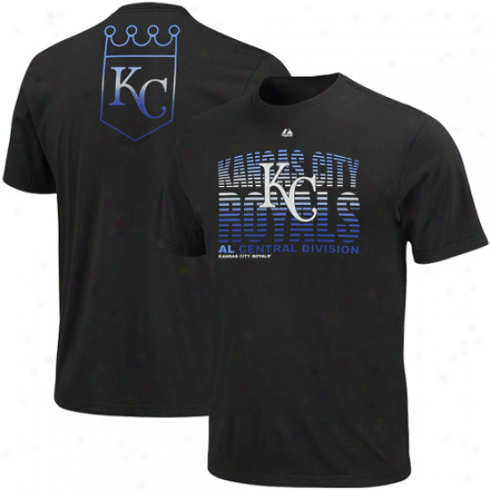 Majestic Kansas City Royals Trun To Victory T-shirt - Black