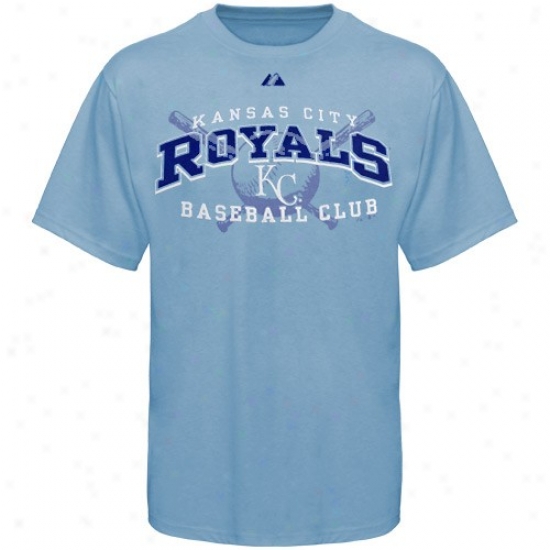 Majestic Kansas City Royals Youth Light Blue Ruffian Play T-shirt