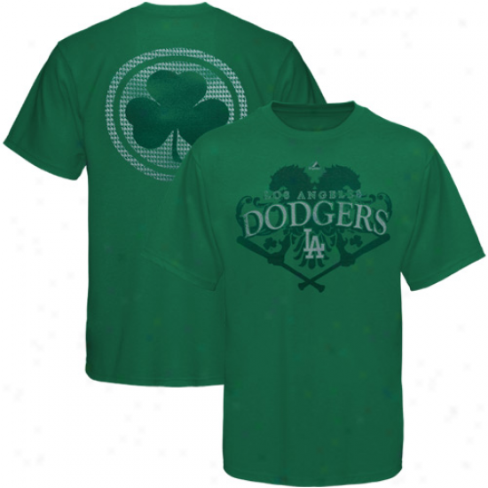 Majestic La.. Dodgers Celtic Catch T-shirt - Green