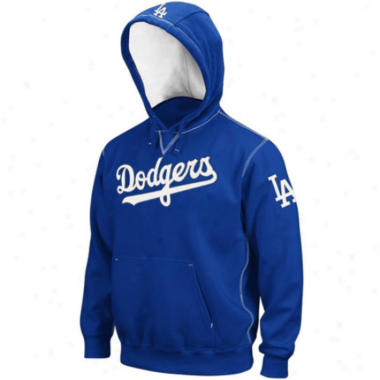 Majestic L.a. Dodgers Godlen Child Pullover Hoodie Sweatshirt - Royal Blue