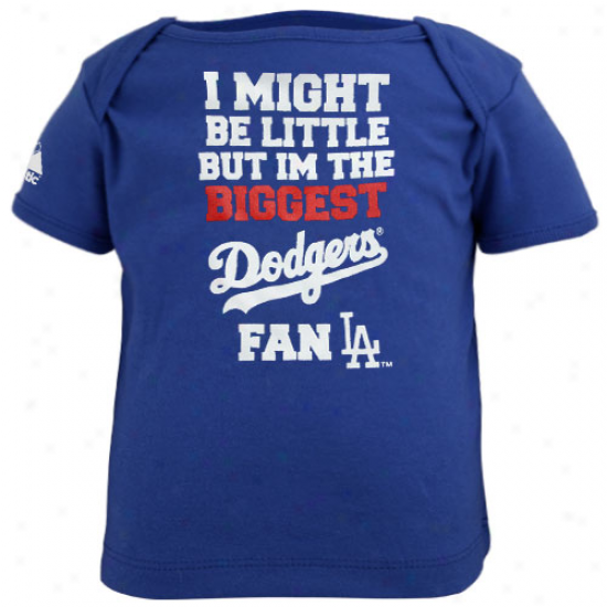 Majestic L.a. Dodgers Infant Roal Blue Biggest Fan T-shirt