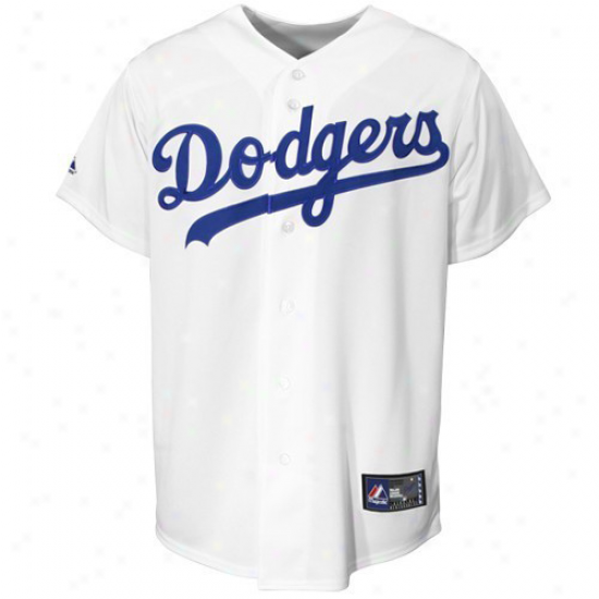 Majestic L.a. Dodgers Preschool Replica Jersey-white