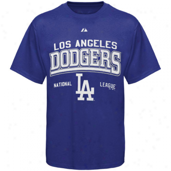 Majestic L.a. Dodgers Royal Blue Built Legacy T-shirt