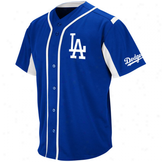 Majestic L.a. Dodgers Wind-up Jersey - Royal Blue