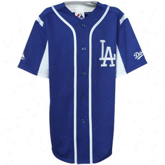 Majestic L.a. Dodgers Youth Wknd-up Jersey - Royal Blue