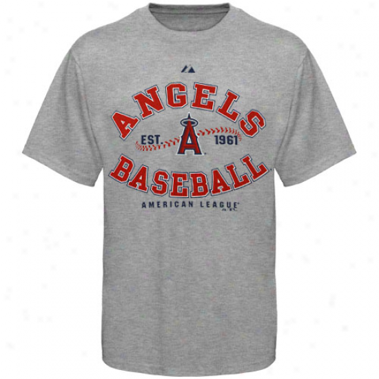 Majestic Los Angeles Angels Of Anaheim Ash Dial It Up T-shirt