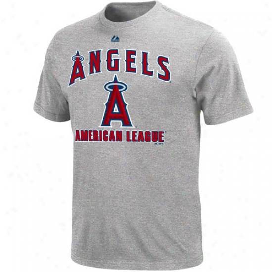 Majestic Los Angeles Angels Of Anaheim Performance Fan T-shirt - Ash