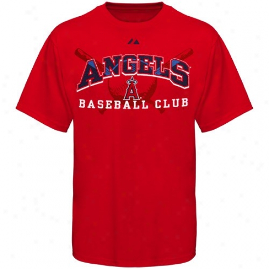 Majestic Los Angeles Angels Of Anaheim Red Monster Play T-shirt