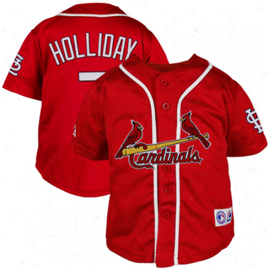 Majestic Matt Holliday St. Louis Cardinals Preschool Closehole Mesh Player Jersey - Red