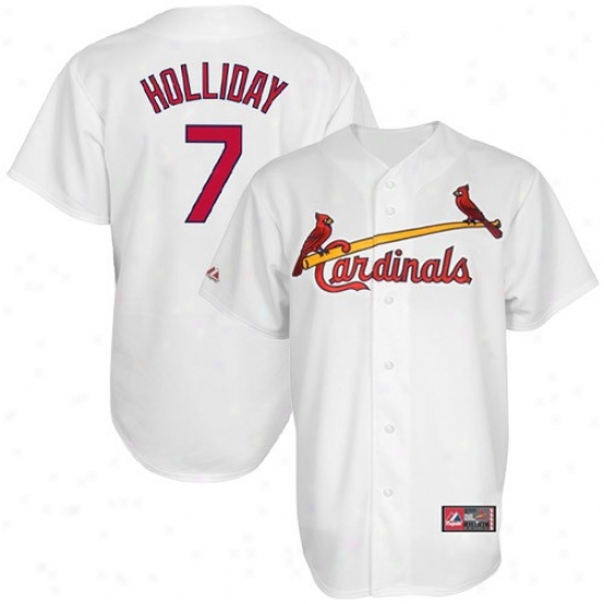 Majestic Matt Holliday St. Louis Cardinals Youth Autograph copy Jersey-white