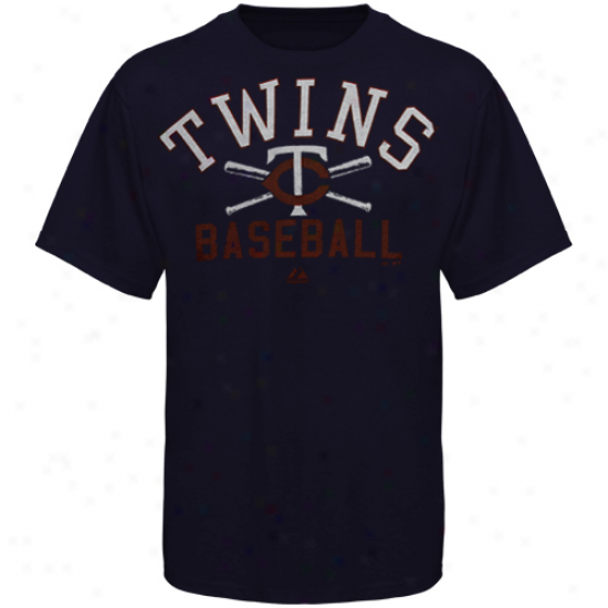 Majestic Minnesota Twins Athletic City Modern Fit T-shirt - Navy Blue