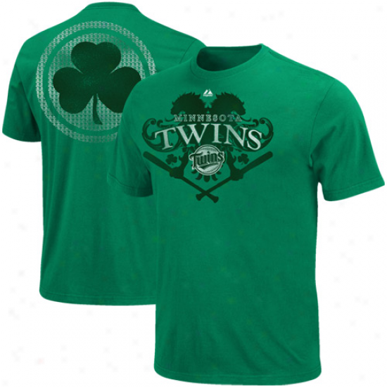 Majestic Minnesota Twins Celtic Catch T-shirt - Green