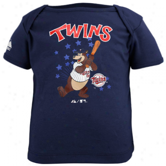 Majestic Minnesota Twins Infant Navy Blue Grand Slam Mascot T-shirt