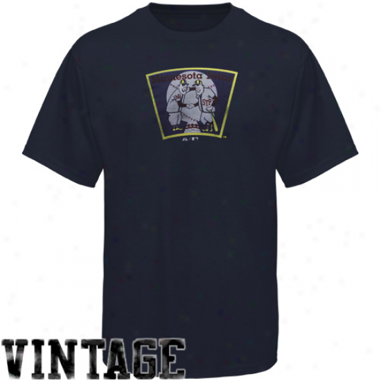 Majestic Minnesota Twins Modeern Fit T-shirg - Navy Blue