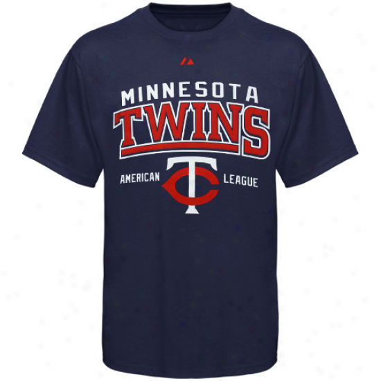 Majestic Minnesota Twins Navy Blue Built Legacy T-shirt