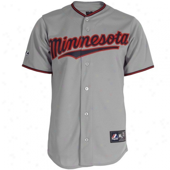 Majestic Minneesota Twins Youth Replica Jersey-gray