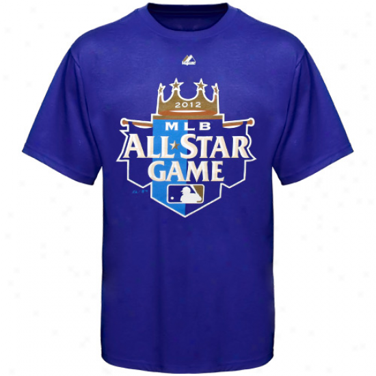 Majeestic Mlb 2012 All Star Game Official Logo T-shirt - Royal Blue