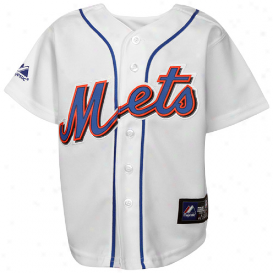 Majestic New York Mets Infant Replica Jersey - Pale